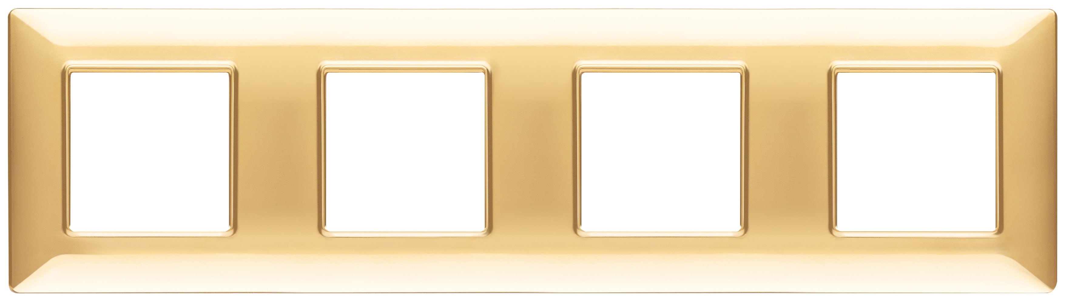 VIMAR SPA - VIW14669.24 PLACCA 8M (2+2+2+2) INT71 ORO LUCIDO