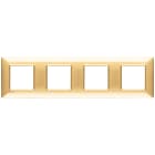 VIMAR SPA - VIW14669.24 PLACCA 8M (2+2+2+2) INT71 ORO LUCIDO