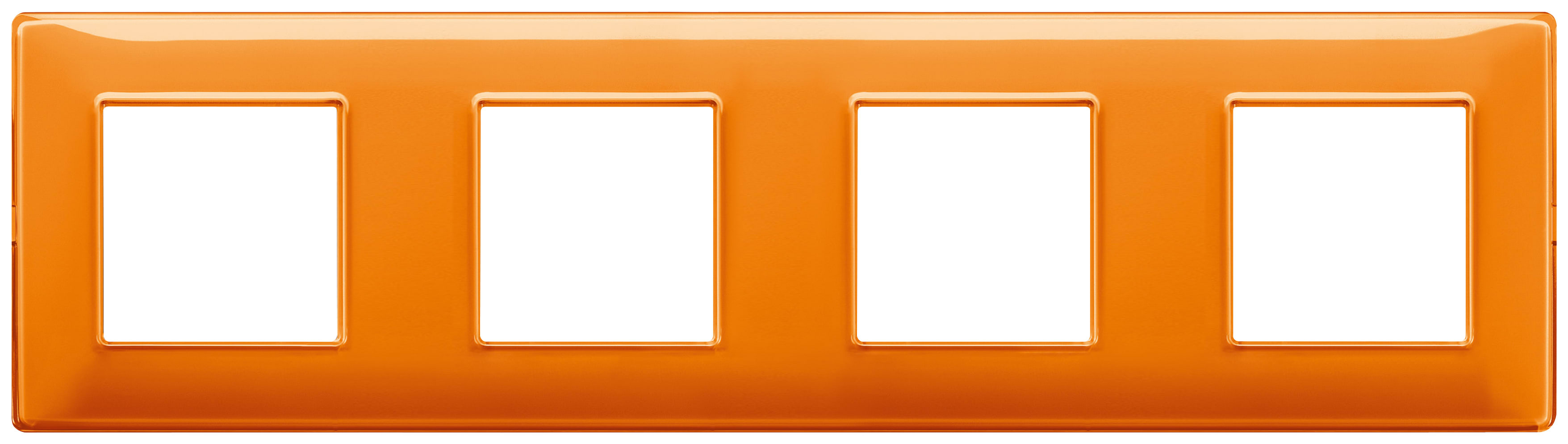 VIMAR SPA - VIW14669.48 PLACCA 8M (2+2+2+2) INT71 REFLEX ARANCIO