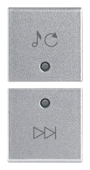 VIMAR SPA - VIW14751.5.SL DUE MEZZI TASTI 1M SORG./TRACCIA SILVER
