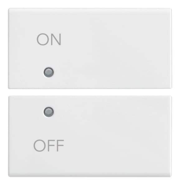 VIMAR SPA - VIW14752.1 Due mezzi tasti 2M simboli ON/OFF bianco