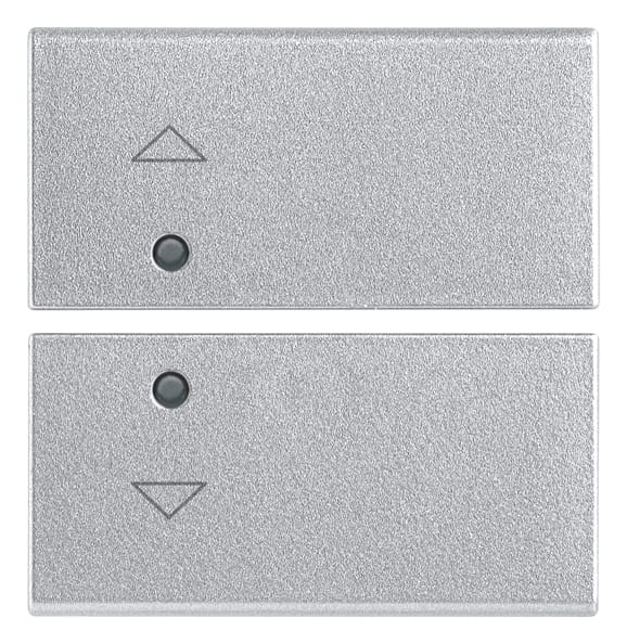VIMAR SPA - VIW14752.2.SL Due mezzi tasti 2M simboli frecce Silver