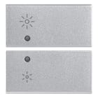 VIMAR SPA - VIW14752.3.SL DUE MEZZI TASTI 2M DIMMER SILVER