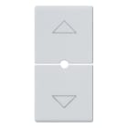 VIMAR SPA - VIW14755.2.SL Due mezzi tasti 1M simboli frecce Silver
