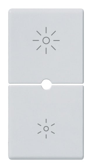 VIMAR SPA - VIW14755.3.SL DUE MEZZI TASTI 1M DIMMER SILVER
