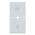 VIMAR SPA - VIW14755.3.SL DUE MEZZI TASTI 1M DIMMER SILVER