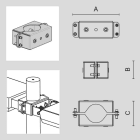ARCLUCE SPA - ACL1099515X-21 ATTACCO PALO DOPPIO FORMAT/ECO D.76