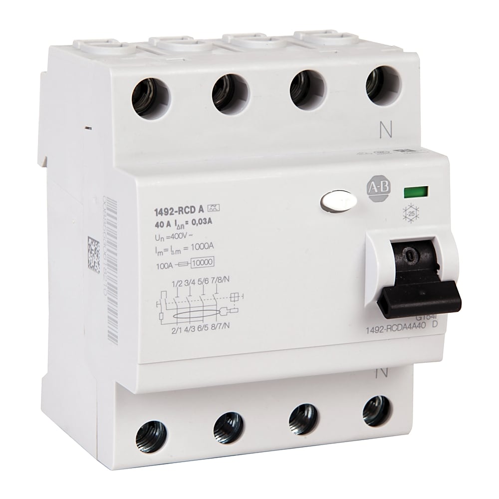 ROCKWELL AUTOMATION - RCK1492-RCDA4C25 RESIDUAL CURRENT DEVICE 25 A