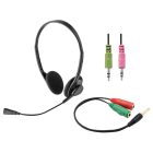 ELCART DISTRIBUTION - ERT140010900 CUFFIA 3,5MM C/MICROFONO E ADATT.