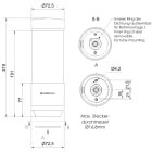 WERMA ITALIA SRL - WRA65742055 ESIGN 6 SEGMENTI BK