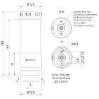 WERMA ITALIA SRL - WRA65743055 ESIGN 6 SEGMENTI CON SIRENA BK