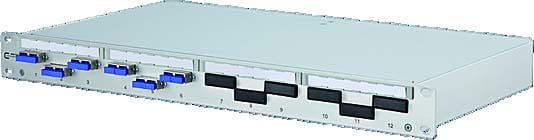 Metz - MEZ150209D206-E OpDAT PF Patchfeld splice 6xSC-D (metall