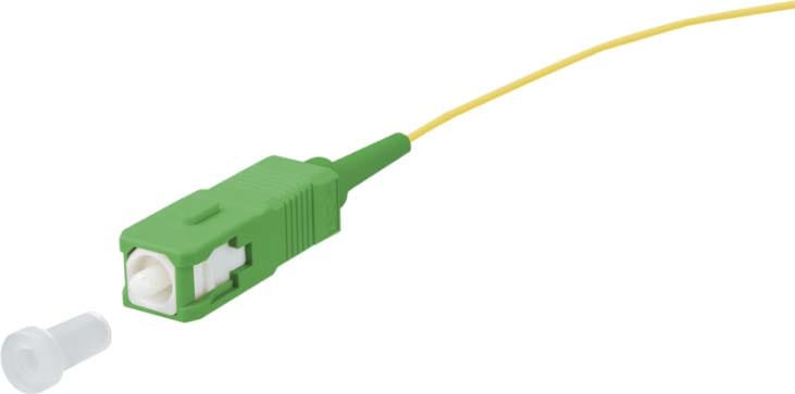 Metz - MEZ150Q1CA0020S OpDAT Pigtail SC-APC OS2 gelb 2,0 m