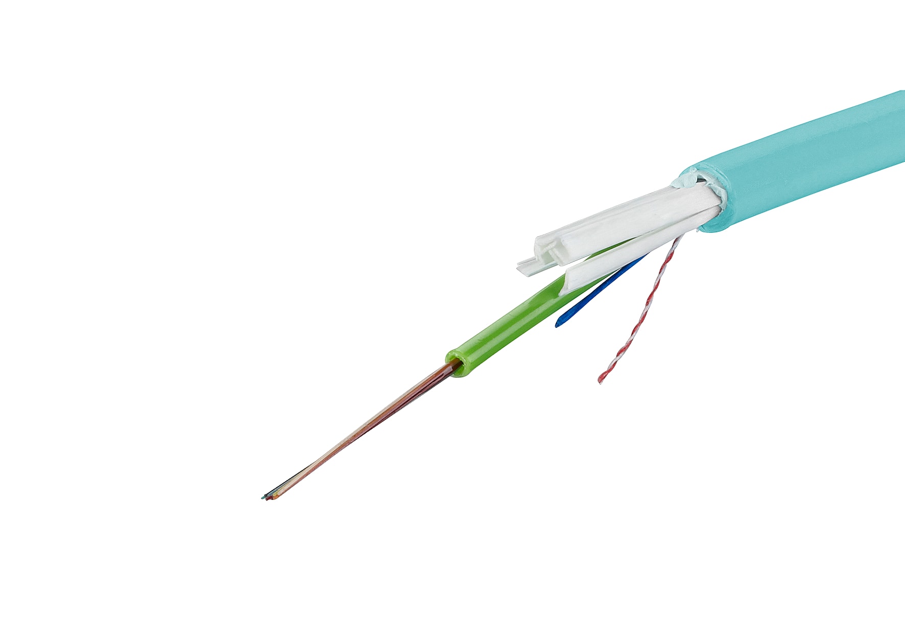 Metz - MEZ150U085000000M OpDAT Univ-Kabel 1x8 OM3 U-DQ(ZN)BH blau