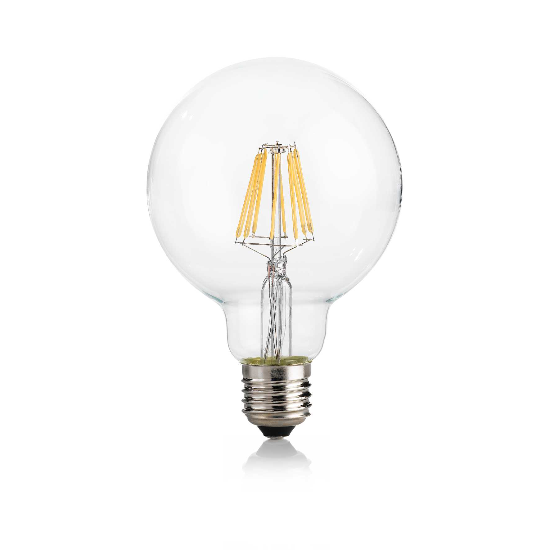 IDEAL LUX SRL - IUX153971 E27 GLOBO D095 08W 4000K CRI80 TRASP