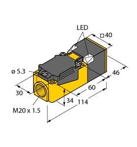 TURCK BANNER SRL - TUK1540600 NI40U-CP40-VP4X2