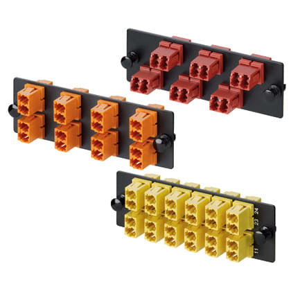 PANDUIT - PANFAP8WABLDLCZ THE OPTICOM LC FIBER ADAPTER PANEL IS OM