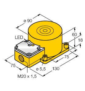 TURCK BANNER SRL - TUK15740 NI60-K90SR-VN4X2