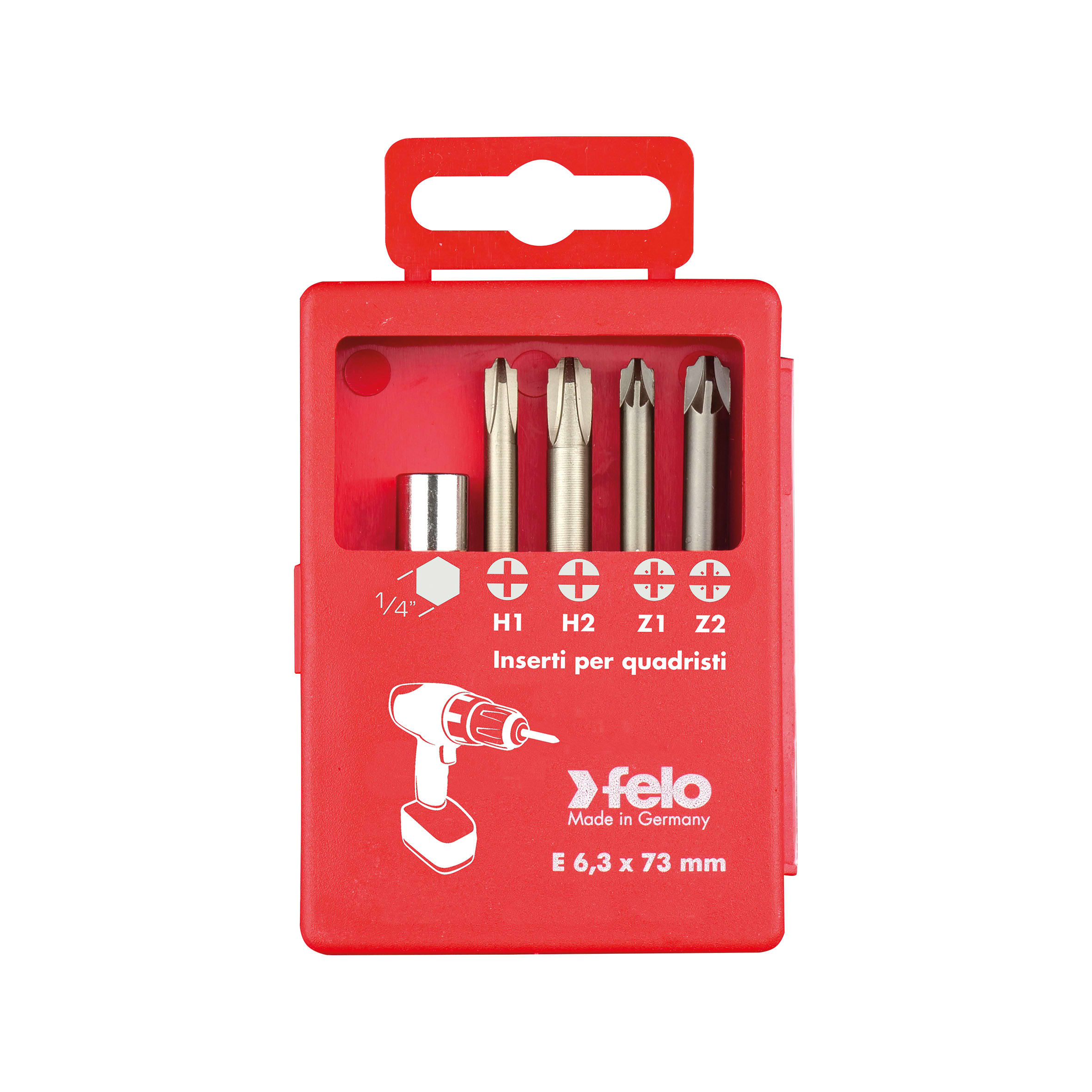 ABC TOOLS SPA - ABCA15954000 ASS. CON 4 INSERTI COMBINATI