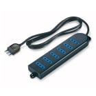 SCAME PARRE SPA - SCA160.224/C-N PRESA TAVOLO 6 POSTI C/CAVO