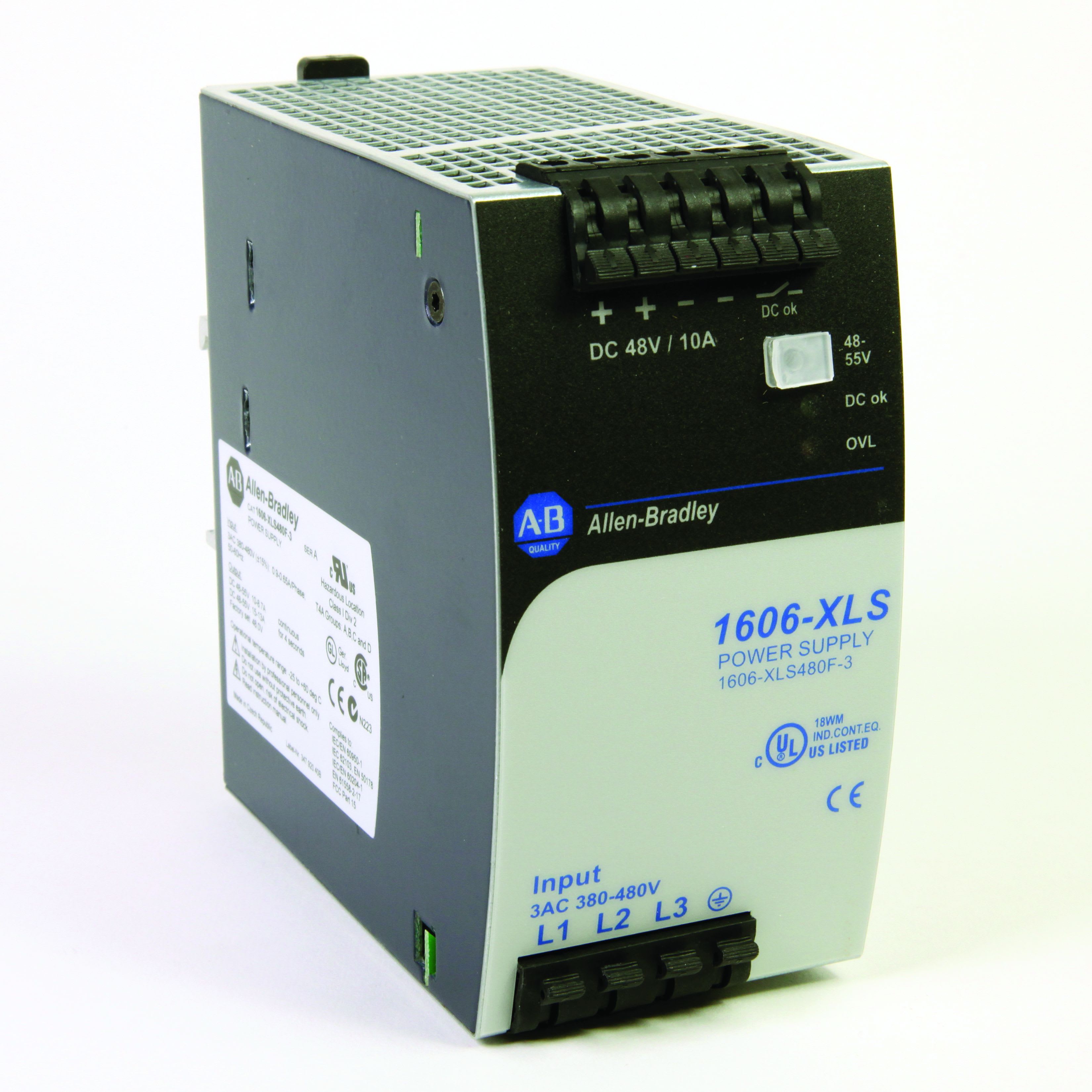 ROCKWELL AUTOMATION - RCK1606-XLS480F-3 XLS POWER SUPPLY 480W 48VDC 10A