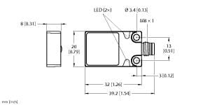 TURCK BANNER SRL - TUK1608900 BI5U-Q08-AP6X2-V1131