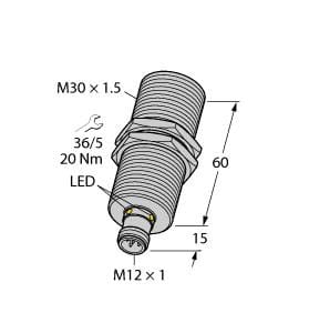 TURCK BANNER SRL - TUK1610032 RU40U-M30M-2UP8X2-H1151