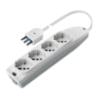 SCAME PARRE SPA - SCA161.40501.R PRESA PLURISTANDARD 4 USCITE CAVO 1,5