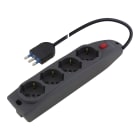 SCAME PARRE SPA - SCA161.40511.N PRESA PLURISTANDARD 4 USCITE C/INT.+CAVO