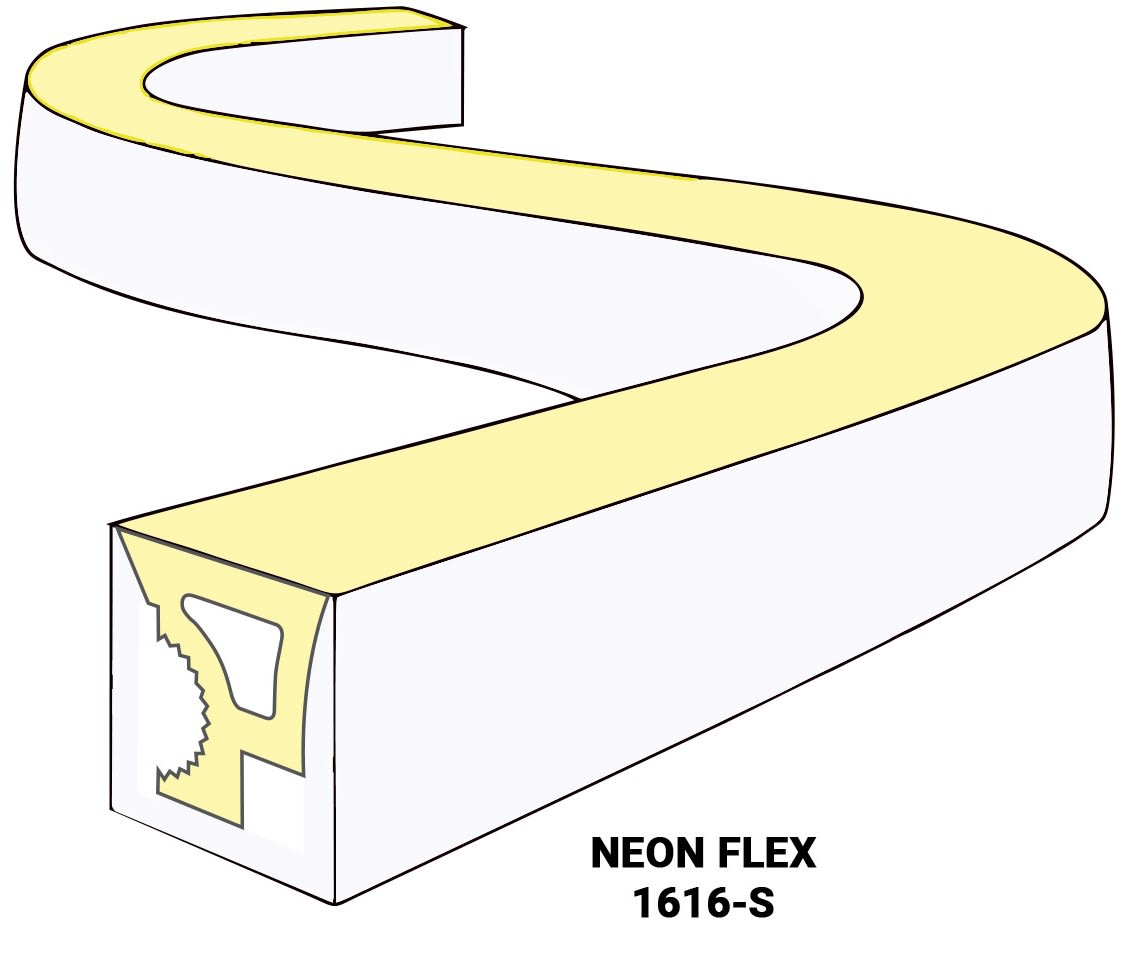ELCOM SRL - EOW06256 NEONFLEX 1616S 14,9W/M 40K 24V 5M IP65