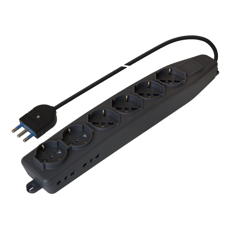 SCAME PARRE SPA - SCA161.60501.N PRESA PLURISTANDARD 6+4 USCITE C/CAVO
