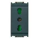 VIMAR SPA - VIW16203 PRESA 2P+T 16A P17/11 GRIGIO