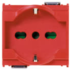 VIMAR SPA - VIW16211.R PRESA 2P+T 16A UNIVERSALE ROSSO