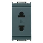 VIMAR SPA - VIW16233 PRESA 2P 15A USA+EU D4,8MM GRIGIO