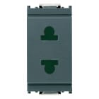 VIMAR SPA - VIW16234 PRESA SICURY 2P 15A USA+EU 4,8MM GRIGIO