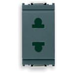 VIMAR SPA - VIW16234 Presa SICURY 2P 15A USA+EU ø4,8mm grigio