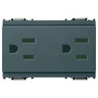 VIMAR SPA - VIW16243 Due prese SICURY 2P+T15A USA+SASO grigio