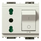 VIMAR SPA - VIW16273.B Presa 2P+T 16A P17/11 intb+MT C16 bianco