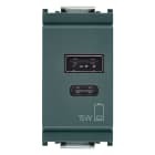VIMAR SPA - VIW16292.AC.15 Alimentatore USB A+C 5V 3A 15W 1M grigio