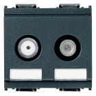 VIMAR SPA - VIW16307.01 PRESA TV-RD-SAT DIRETTA 2 USCITE GRIGIO