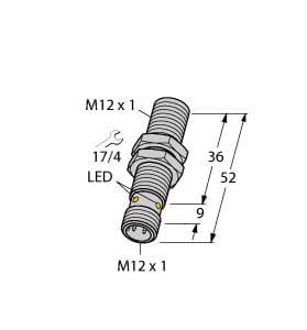 TURCK BANNER SRL - TUK1633200 BI4-M12-VP6X-H1141