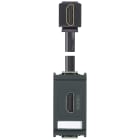 VIMAR SPA - VIW16334.H PRESA HDMI 2.1B CON CAVO A 90° GRIGIO