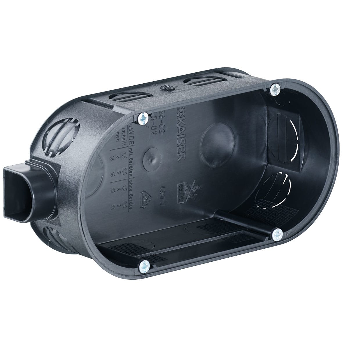 KAISER GMBH & CO. KG - KAI1656-02 UNTERPUTZ DOPPEL-GERATE-VERBINDUNGSDOSE