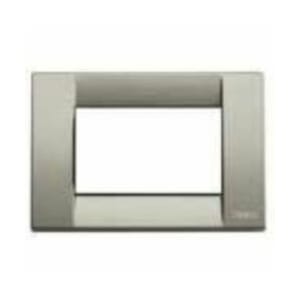 VIMAR SPA - VIW16733.24 PLACCA CLASSICA 3M TITANIO METALL.