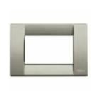 VIMAR SPA - VIW16733.24 PLACCA CLASSICA 3M TITANIO METALL.