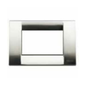 VIMAR SPA - VIW16733.34 Placca Classica 3M nichel spazzolato