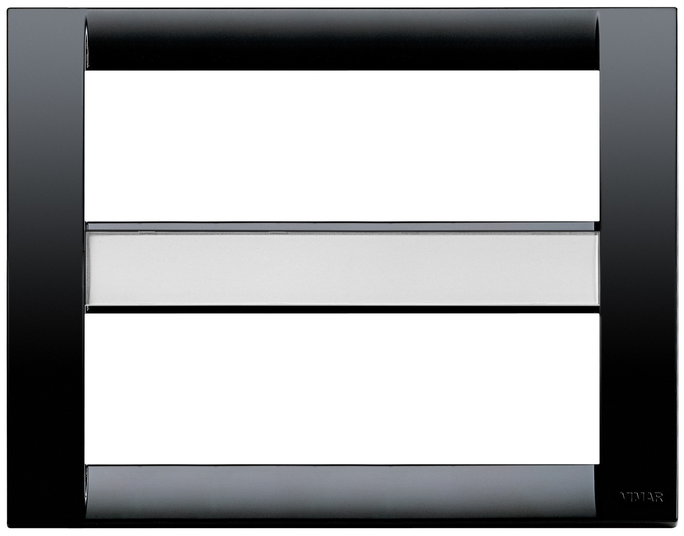 VIMAR SPA - VIW16748.16 PLACCA CLASSICA 12M NERO