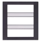 VIMAR SPA - VIW16749.16 Placca Classica 18M nero