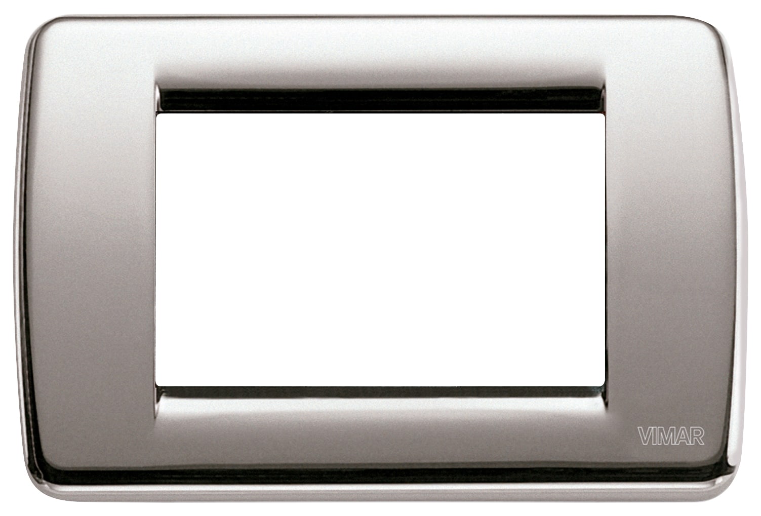 VIMAR SPA - VIW16753.34 PLACCA ROND 3M NICHEL SPAZZOLATO