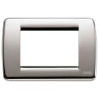 VIMAR SPA - VIW16753.34 PLACCA RONDO 3M NICHEL SPAZZOLATO